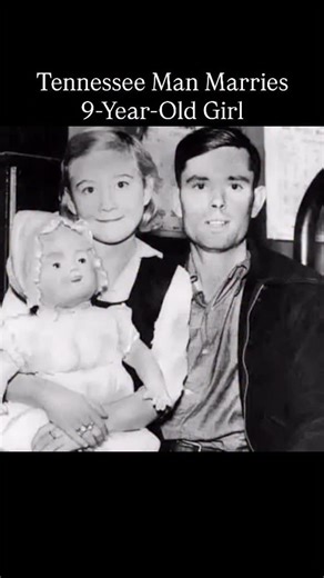 9-year-old Eunice Winstead with her 22 year old husband, Charlie Johns, in Tennessee, 1937. Before the marriage the Reverend quickly looked over their marriage license and everything seemed to be in order. Issued six days earlier, that legal document allowed him to marry 18 year old Eunice Blanche Winstead to 22 year old Charlie Jess Johns. Of course it turned out the couple had lied on their marriage application. On the morning of their marriage, Eunice told her dad that she was headed up the r