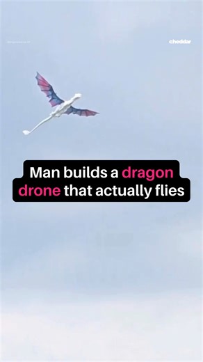 Dragons aren’t real… unless you build one yourself. In Sichuan, a man built and flew a self-made dragon-shaped drone that mimics lifelike movements, blending traditional aesthetics with modern drone tech. | cheddar news