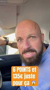 You'll lose 6 points on your driving licence if you do that… ⚠️