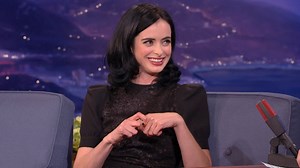 Krysten Ritter's make-out scene with Ashton Kutcher was cut from the movie, but trust her, it definitely happened. #CONAN | Team Coco