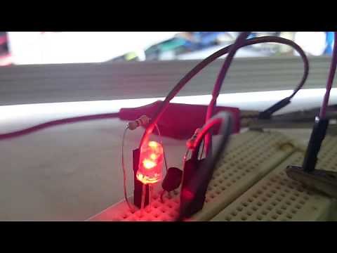 12v power LED flasher circuit using RGB flashing LED