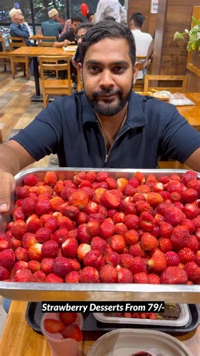 Aamir Ahmed | Hyderabad Influencer on Instagram: "Strawberry Special From 79/- Strawberry Season will easily last for more 2 months in Hyderabad and you should definitely not miss the Strawberry Specials at @naintara.in , trust me the quality and taste of their items are too good! 5 must try items here are:- Strawberry Cream Strawberry Milkshake Strawberry Tres Leaches Strawberry Delight Strawberry Chocolate Brownie AC Seating ✅ Outdoor Seating ✅ Location 📍:- Naintara Shop No 7, Needs Arcade, B