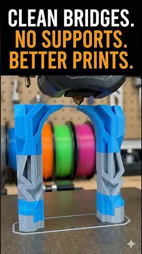 3D PRINTCLEAN BRIDGESWITHOUT SUPPORTS