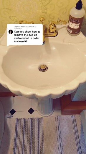 Reply to @natalienorthcutt here’s how to remove that pop up in your bathroom sink! #diy #hack #plumbing #fypシ #foryou