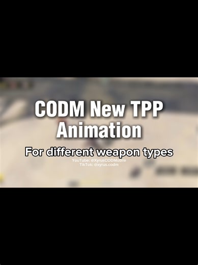 CODM New TPP Movement animations for different weapon types. #codmobileclips #codm #callofdutymobile