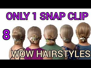 8 Stunning Hairstyles Using ONLY a Snap Clip | Easy, Elegant & Game-Changing