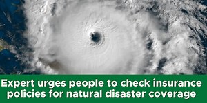 Expert urges people to check insurance policies for natural disaster coverage