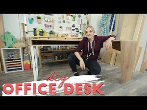 DIY L-Shape Desk made from 1 Sheet of Plywood!