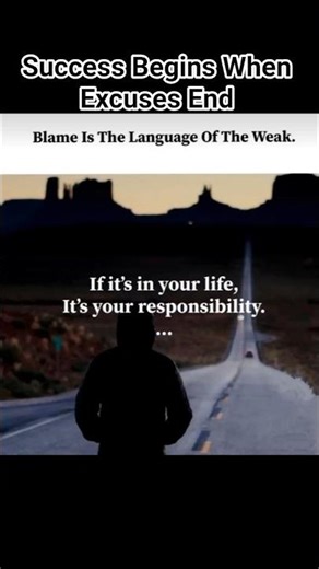 Blame Is the Language of the Weak. #mindset #life #stayfocused #nevergiveup