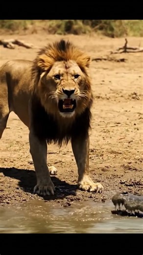 River's Secret: Lion vs Croc!
