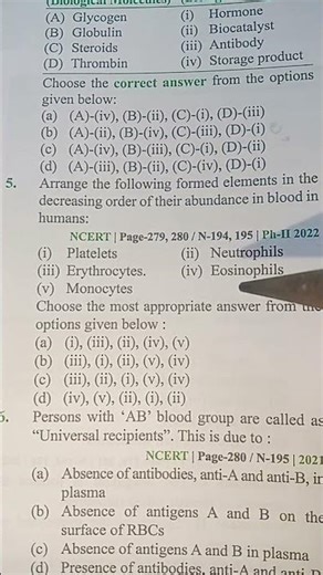 Biology//Body fluid and circulation//NEET/PYQ