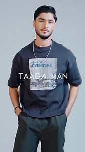 Your everyday essential just got the shoulders dropped! Explore tees: tinyurl.com/TGM-Design-Tees #taagaman #tees #fashion | Taaga Man