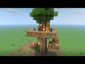 [Minecraft] Custom TREE HOUSE Tutorial! 🌳 [How to Build]