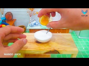 How to Make Easy Mousse Mango | Creamy Mango Mousse Cake | Miniature Cooking