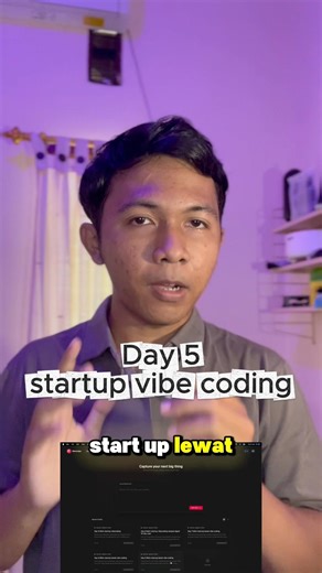 day 5 startup vibe coding #vibecoding #ai #tips #ngoding