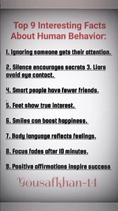 9 Psychological Facts About Human Behavior You Should Know