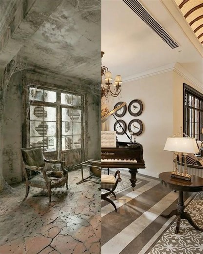 From Abandoned Ruin to Luxury Piano Room 🎹✨
