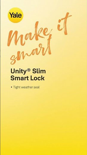 Hands Full? Yale Unity® Slim Smart Lock Auto-Unlock!