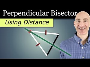 The Distance Formula TRICK to Find a Perpendicular Bisector's Equation