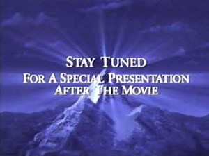 Paramount Stay tuned for a special presentation after the movie with Donald duck’s voice