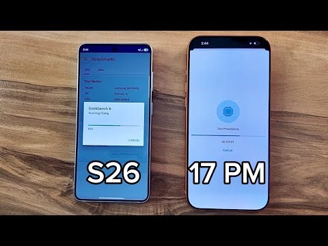 Geekbench 6 Test - Samsung Galaxy S26 vs iPhone 17 Pro Max