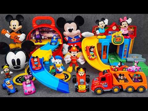 Satisfying with Unboxing Mickey Mouse Stow ’n Go Garage Set ASMR | Mickey Mouse Kitchen Collection