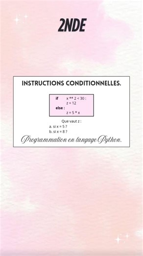 1. Programmation en langage Python.