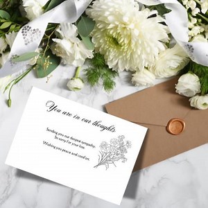 Sympathy Card. Sorry for Your Loss. Printable Sympathy Card. Handmade Condolence Card. Thinking of You. - Etsy UK