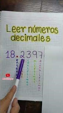 Reading decimals #mathematics #educational #shortvideo #learning #classes #shorts #decimals