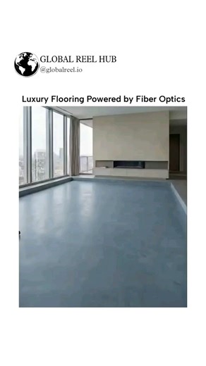 Devmanus.io on Instagram: "Follow for 2026 The post shares a 16-second viral video showcasing the installation of fiber optic strands into a concrete floor, followed by blue resin pouring to embed them, resulting in a glowing, starry-night-effect surface in a luxury room. This AI-generated concept, originating from Instagram reels with millions of views, illustrates innovative use of fiber optics for mood lighting and interactivity, drawing on real technology like PMMA fibers that transmit light