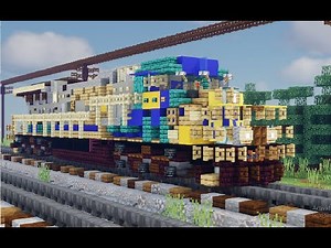 minecraft CSX AC6000CW Diesel Locomotive Tutorial
