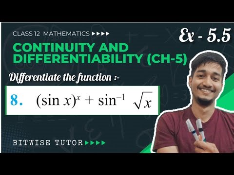 Class 12 Ex 5.5 Q8 Maths | Ex 5.5 class 12 maths q8 | Question 8 exercise 5.5 Class 12