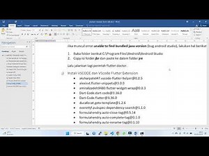 Flutter Dasar #1-2 Instalasi Flutter SDK dan Java
