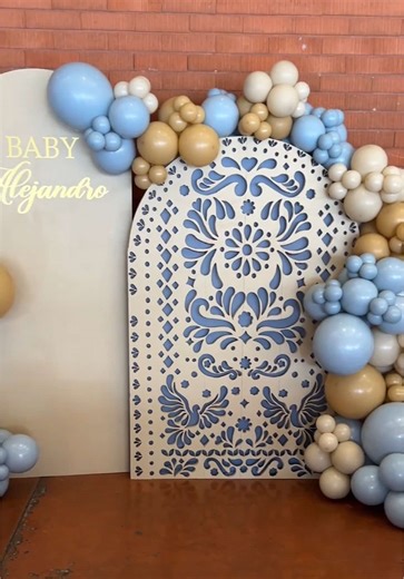 Cielito Lindo Baby Shower Balloon Setup