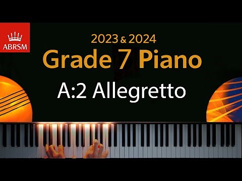 ABRSM 2023 & 2024 - Grade 7 Piano exam - A:2 Allegretto ~ Bohuslav Martinu