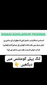 Ehsaas8171BISP.Com #Scholarship2025 #EhsaasScholarship #StudyInPakistan #PakistanStudents #studentlife #EducationForAll #ApplyNow #StudentSupport #reelschallenge #reelsfacebook #viralvideochallenge | Ehsaas8171BISP.Com