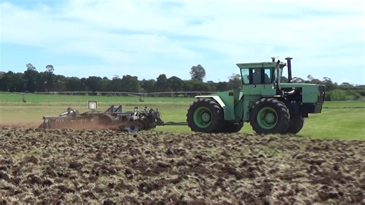 3.1K views · 55 reactions | Another clip of a classic Steiger articulated tractor, operated by Gibson Ag, offset discing at "The Grange", Hagley, back on 22nd November 2024. | Craig's Farming Photos & Videos | Facebook