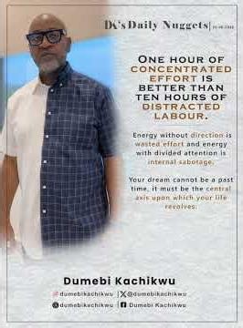 One hour of concentrated effort is better than ten hours of distracted labour.