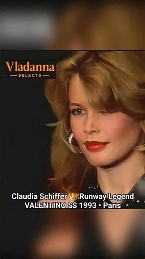 🌟 Claudia Schiffer in a Stunning Valentino Evening Look • Fashion History Paris SS 1993