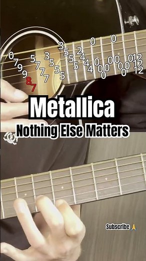 Metallica - Nothing Else Matters guitar tutorial