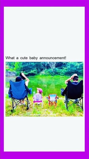 What a cute babay announcement 🥲🥲