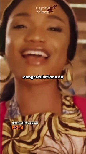 Ada Ehi -(Congratulation) official lyrics video #lyrics #lyricsvideo #music
