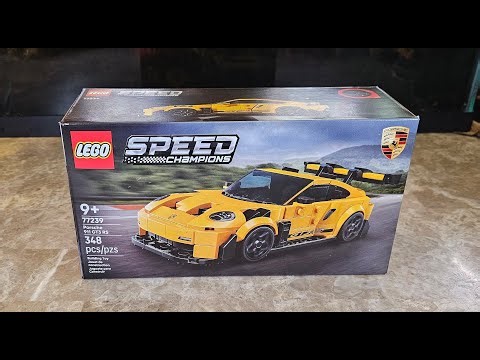 Lego 77239 Speed Champions Porsche 911 GT3 RS Unboxing and Review