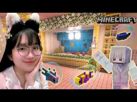 Bikin AQUARIUM MINI 🐟 Di Dalem Rumah | MINECRAFT