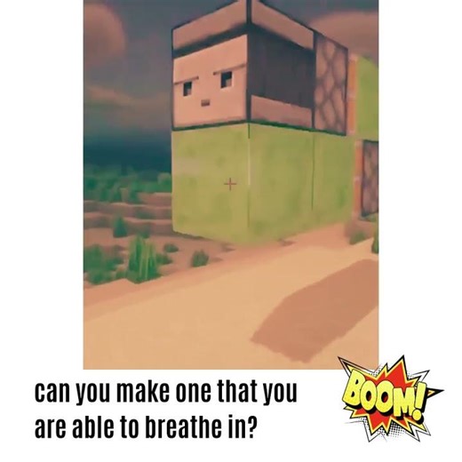 Can you make one that you are able to breathe in? #minecraft #minecraftshorts