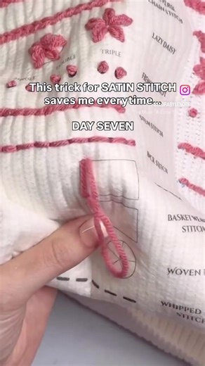 Stem Stitch Tutorial for beginners. Yarn embroidery #diyembroidery #handembroidery #embroidery