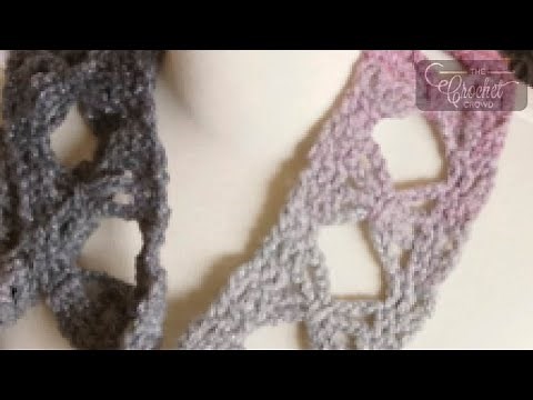 Easy Crochet Butterfly Stitch Scarf