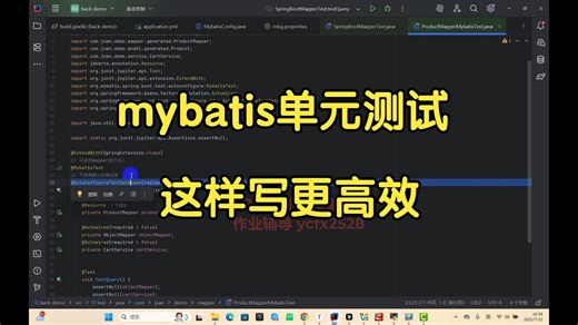 mybatis单元测试这样写更高效