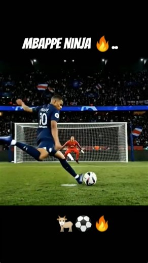 Mbappé Ice-Cold Penalty 🥶🔥 + INSANE Knee Slide Celebration! #ai