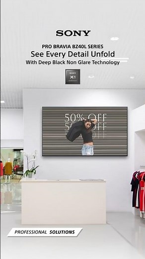 Enhance Your Brand's Visual Impact with Sony PRO BRAVIA BZ40L Series | #SonyProfessionalSolutions